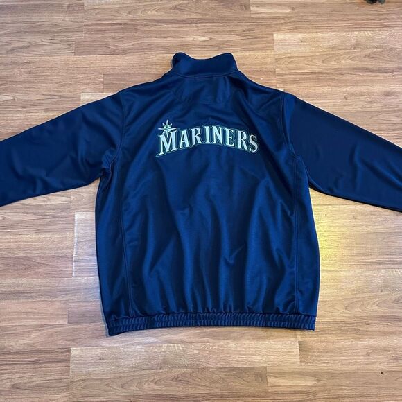 Seattle Mariners Lightweight Full Zip Jacket MLB Blue and Gray | Men Size XXL - Picture 6 of 10